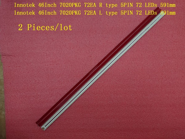 2 PCS 4CLB460TLG1 S2K12B S2K22B LED strip for LG Innotek 46Inch 7020PKG 72EA R L type REV0.0 120808